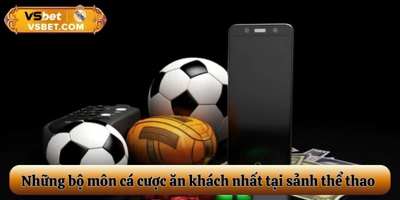 Những bộ môn cá cược ăn khách nhất tại sảnh thể thao