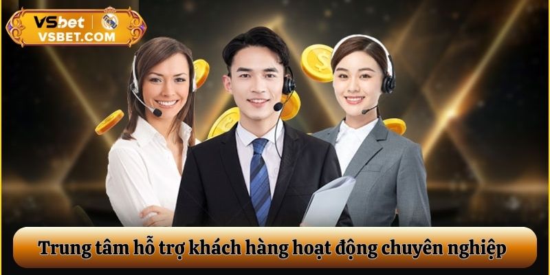 Trung tâm hỗ trợ khách hàng Vsbet hoạt động chuyên nghiệp